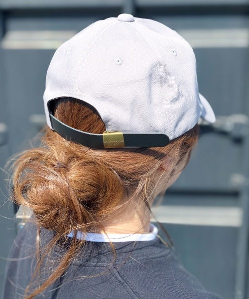 【wears original】STONE WASHED TWILL CAP 本革 ベルト キャップ ハット | WR20CAP01 | グレー