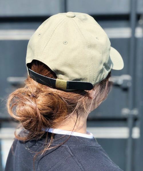 【wears original】STONE WASHED TWILL CAP 本革 ベルト キャップ ハット | WR20CAP01 | カーキ