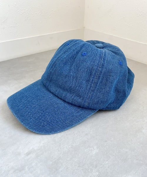 【wears original】STONE WASHED TWILL CAP 本革 ベルト キャップ ハット | WR20CAP01 | ブルー