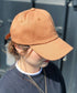【wears original】STONE WASHED TWILL CAP 本革 ベルト キャップ ハット | WR20CAP01 | キャメル