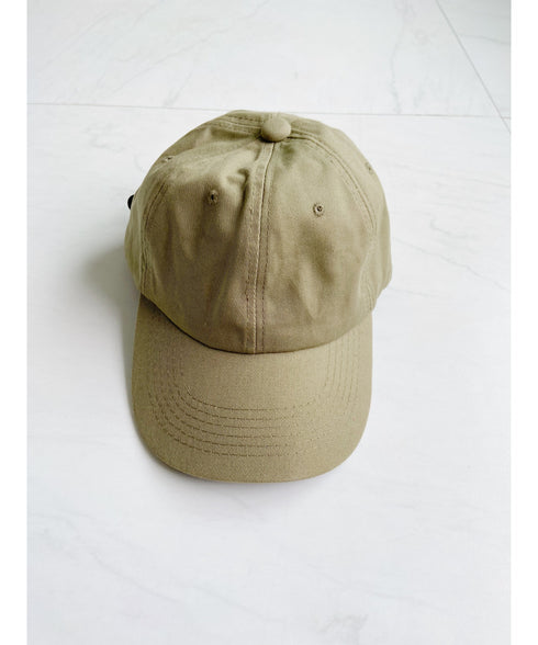 【wears original】STONE WASHED TWILL CAP 本革 ベルト キャップ ハット | WR20CAP01 | カーキ