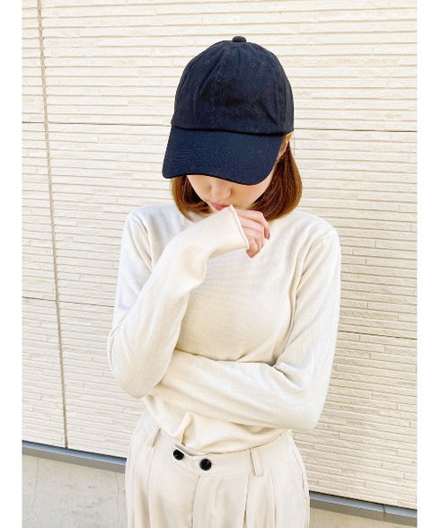 【wears original】STONE WASHED TWILL CAP 本革 ベルト キャップ ハット | WR20CAP01 | ブラック