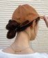 【wears original】STONE WASHED TWILL CAP 本革 ベルト キャップ ハット | WR20CAP01 | キャメル