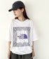 THE NORTH FACE(ザ・ノースフェイス)/ビッグロゴ プリント バンダナ 半袖 Tシャツ/M'S BANDANA S/S R/TEE | IM2251068 | ホワイト