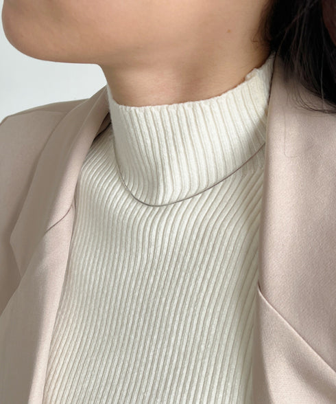 1mmシンプルスネークチェーンネックレス/simple snake necklace | IS4212018 | シルバー