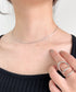 1mmシンプルスネークチェーンネックレス/simple snake necklace | IS4212018 | シルバー