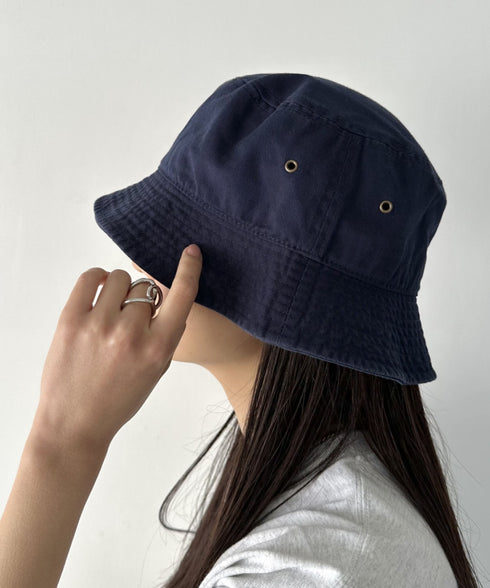 【newhattan】 ニューハッタン サイズ展開あり バケットハット ツイル デニム ユニセックス/buckethat | L5211001 | ネイビー