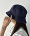 【newhattan】 ニューハッタン サイズ展開あり バケットハット ツイル デニム ユニセックス/buckethat | L5211001 | ネイビー
