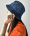 【newhattan】 ニューハッタン サイズ展開あり バケットハット ツイル デニム ユニセックス/buckethat | L5211001 | ダークインディゴブルー
