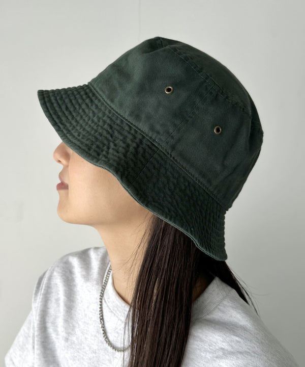 【newhattan】 ニューハッタン サイズ展開あり バケットハット ツイル デニム ユニセックス/buckethat | L5211001 | ダークグリーン