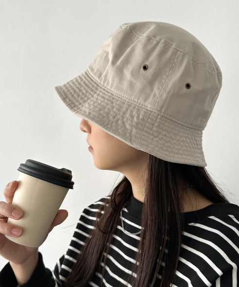 【newhattan】 ニューハッタン サイズ展開あり バケットハット ツイル デニム ユニセックス/buckethat | L5211001 | ライトベージュ