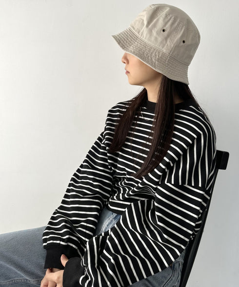 【newhattan】 ニューハッタン サイズ展開あり バケットハット ツイル デニム ユニセックス/buckethat | L5211001 | ライトベージュ