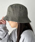 【newhattan】 ニューハッタン サイズ展開あり バケットハット ツイル デニム ユニセックス/buckethat | L5211001 | オリーブ