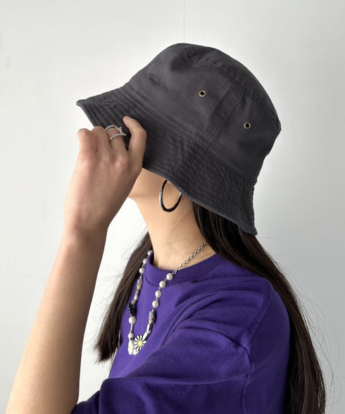 【newhattan】 ニューハッタン サイズ展開あり バケットハット ツイル デニム ユニセックス/buckethat | L5211001 | チャコール