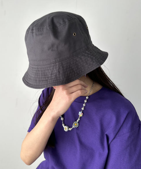 【newhattan】 ニューハッタン サイズ展開あり バケットハット ツイル デニム ユニセックス/buckethat | L5211001 | チャコール