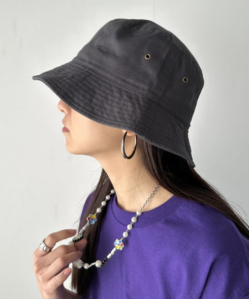 【newhattan】 ニューハッタン サイズ展開あり バケットハット ツイル デニム ユニセックス/buckethat | L5211001 | チャコール
