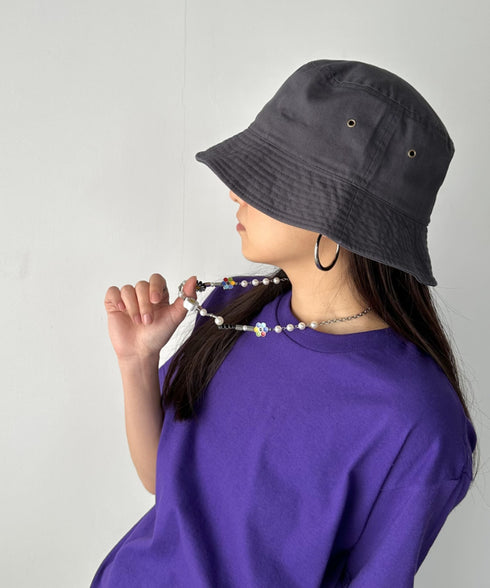 【newhattan】 ニューハッタン サイズ展開あり バケットハット ツイル デニム ユニセックス/buckethat | L5211001 | チャコール