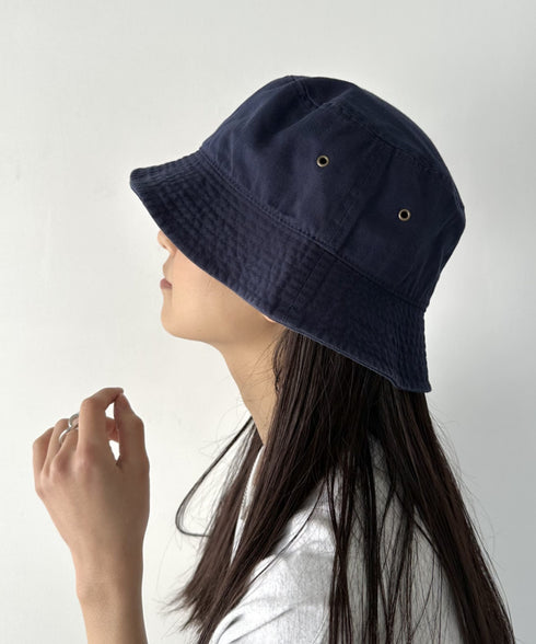 【newhattan】 ニューハッタン サイズ展開あり バケットハット ツイル デニム ユニセックス/buckethat | L5211001 | ネイビー