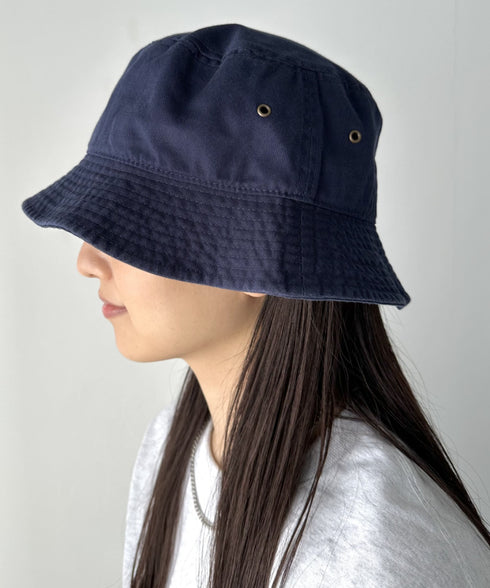 【newhattan】 ニューハッタン サイズ展開あり バケットハット ツイル デニム ユニセックス/buckethat | L5211001 | ネイビー