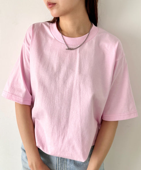 PRO CLUB(プロクラブ) /6.5オンス スーパーヘビーウェイト クルーネック 半袖Tシャツ Heavyweight Cotton Short Sleeve Crew Neck T-Shirt | M2212003 | ピンク