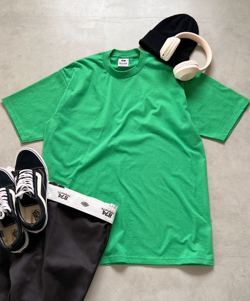 PRO CLUB(プロクラブ) /6.5オンス スーパーヘビーウェイト クルーネック 半袖Tシャツ Heavyweight Cotton Short Sleeve Crew Neck T-Shirt | M2212003 | グリーン