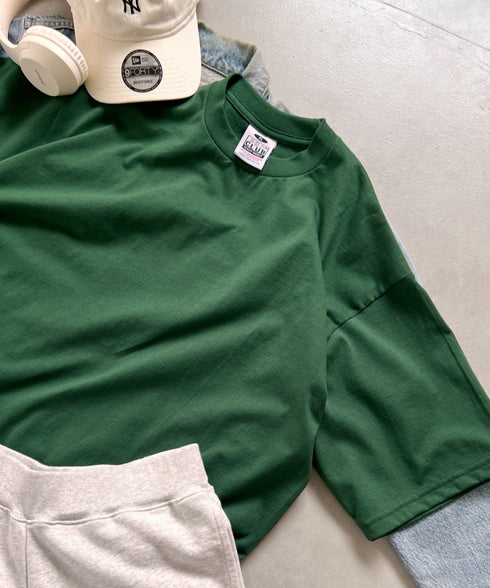 PRO CLUB(プロクラブ) /6.5オンス スーパーヘビーウェイト クルーネック 半袖Tシャツ Heavyweight Cotton Short Sleeve Crew Neck T-Shirt | M2212003 | ダークグリーン