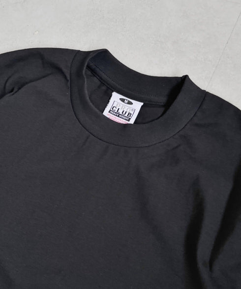 PRO CLUB(プロクラブ) /6.5オンス スーパーヘビーウェイト クルーネック 半袖Tシャツ Heavyweight Cotton Short Sleeve Crew Neck T-Shirt | M2212003 | ブラック