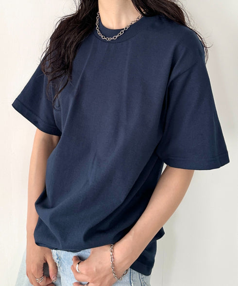 PRO CLUB(プロクラブ) /6.5オンス スーパーヘビーウェイト クルーネック 半袖Tシャツ Heavyweight Cotton Short Sleeve Crew Neck T-Shirt | M2212003 | ネイビー