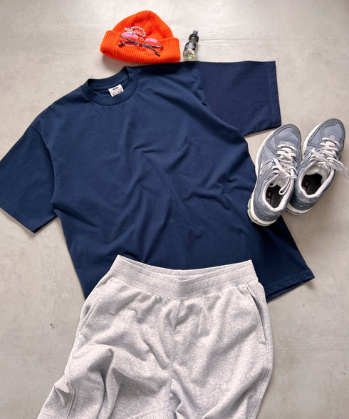 PRO CLUB(プロクラブ) /6.5オンス スーパーヘビーウェイト クルーネック 半袖Tシャツ Heavyweight Cotton Short Sleeve Crew Neck T-Shirt | M2212003 | ネイビー