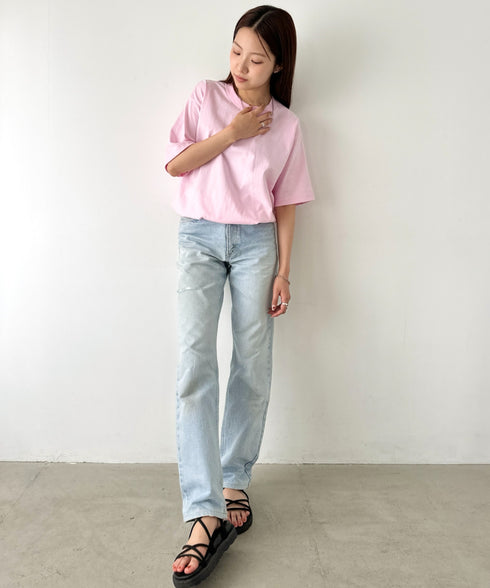 PRO CLUB(プロクラブ) /6.5オンス スーパーヘビーウェイト クルーネック 半袖Tシャツ Heavyweight Cotton Short Sleeve Crew Neck T-Shirt | M2212003 | ピンク