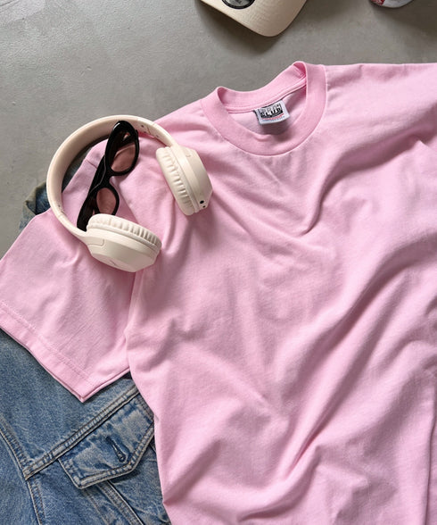 PRO CLUB(プロクラブ) /6.5オンス スーパーヘビーウェイト クルーネック 半袖Tシャツ Heavyweight Cotton Short Sleeve Crew Neck T-Shirt | M2212003 | ピンク