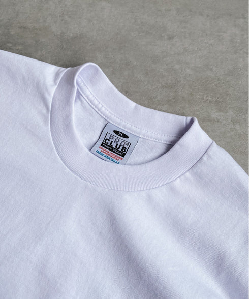 PRO CLUB(プロクラブ) /6.5オンス スーパーヘビーウェイト クルーネック 半袖Tシャツ Heavyweight Cotton Short Sleeve Crew Neck T-Shirt | M2212003 | ホワイト