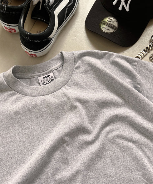 PRO CLUB(プロクラブ) /6.5オンス スーパーヘビーウェイト クルーネック 半袖Tシャツ Heavyweight Cotton Short Sleeve Crew Neck T-Shirt | M2212003 | グレー