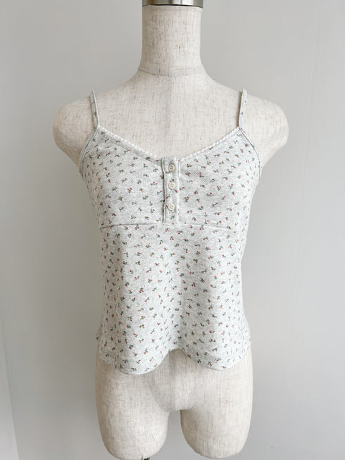 小花柄フレアキャミソール | SL2251660 | グレー