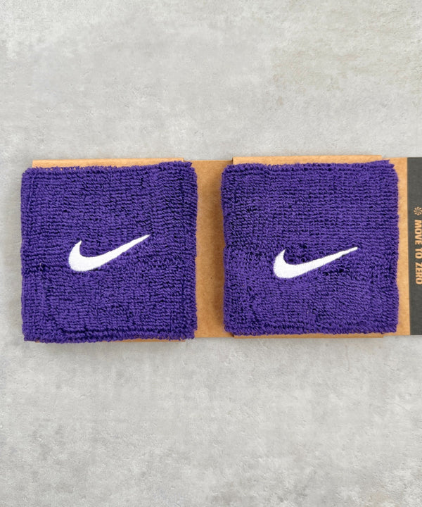 NIKE(ナイキ)/2個セット スウッシュ 刺繍 無地 リストバンド 2パック | IL4212001 | パープル