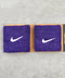 NIKE(ナイキ)/2個セット スウッシュ 刺繍 無地 リストバンド 2パック | IL4212001 | パープル