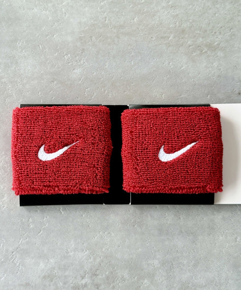 NIKE(ナイキ)/2個セット スウッシュ 刺繍 無地 リストバンド 2パック | IL4212001 | レッド