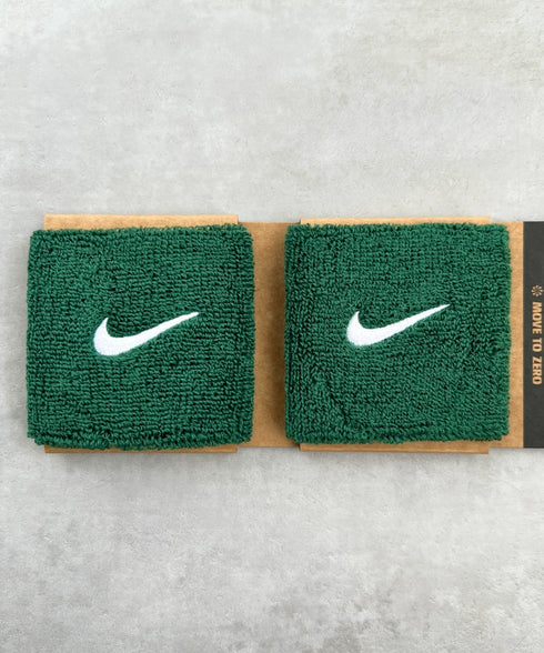 NIKE(ナイキ)/2個セット スウッシュ 刺繍 無地 リストバンド 2パック | IL4212001 | ダークグリーン