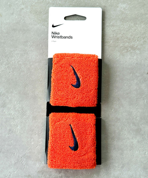 NIKE(ナイキ)/2個セット スウッシュ 刺繍 無地 リストバンド 2パック | IL4212001 | オレンジ
