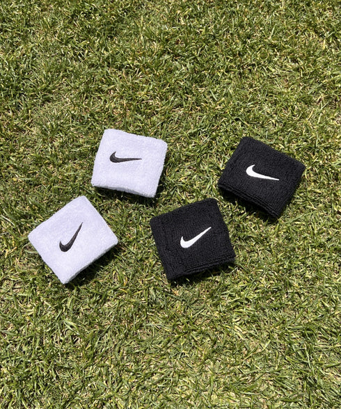 NIKE(ナイキ)/2個セット スウッシュ 刺繍 無地 リストバンド 2パック | IL4212001 | ブラック