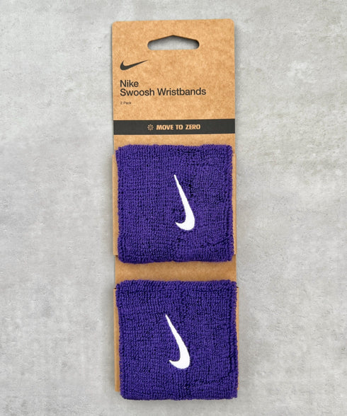 NIKE(ナイキ)/2個セット スウッシュ 刺繍 無地 リストバンド 2パック | IL4212001 | パープル
