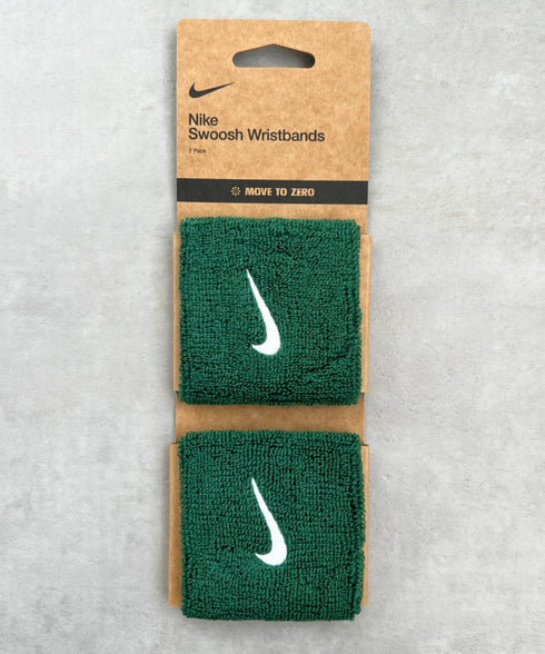 NIKE(ナイキ)/2個セット スウッシュ 刺繍 無地 リストバンド 2パック | IL4212001 | ダークグリーン