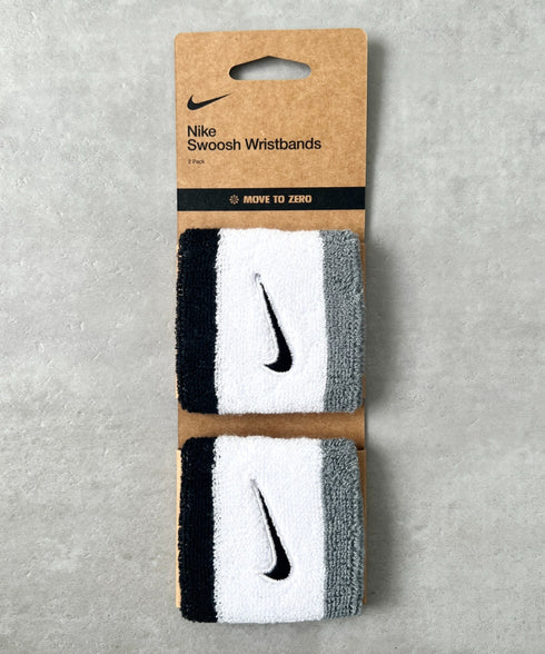 NIKE(ナイキ)/2個セット スウッシュ 刺繍 無地 リストバンド 2パック | IL4212001 | ホワイト系その他