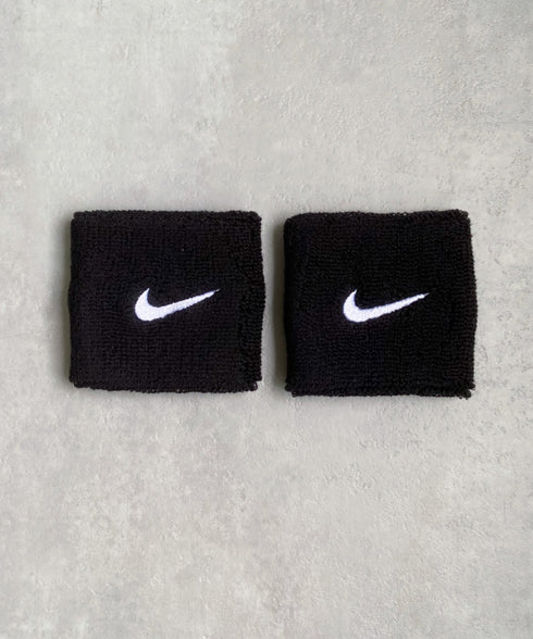 NIKE(ナイキ)/2個セット スウッシュ 刺繍 無地 リストバンド 2パック | IL4212001 | ブラック
