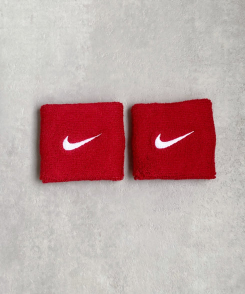 NIKE(ナイキ)/2個セット スウッシュ 刺繍 無地 リストバンド 2パック | IL4212001 | レッド