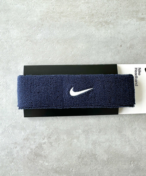 NIKE(ナイキ)/スウッシュ 刺繍 無地 ヘアバンド ヘッドバンド | IL4212003 | ネイビー
