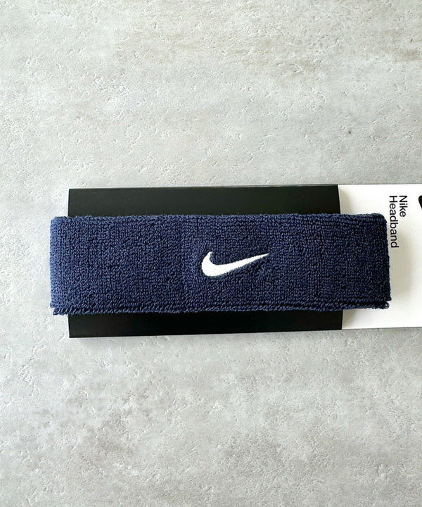 NIKE(ナイキ)/スウッシュ 刺繍 無地 ヘアバンド ヘッドバンド | IL4212003 | ネイビー