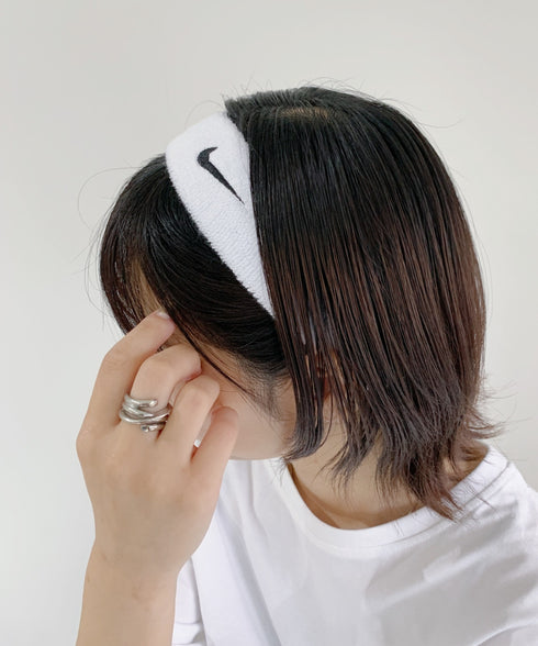 NIKE(ナイキ)/スウッシュ 刺繍 無地 ヘアバンド ヘッドバンド | IL4212003 | ホワイト
