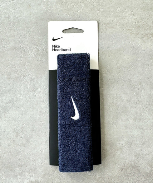 NIKE(ナイキ)/スウッシュ 刺繍 無地 ヘアバンド ヘッドバンド | IL4212003 | ネイビー
