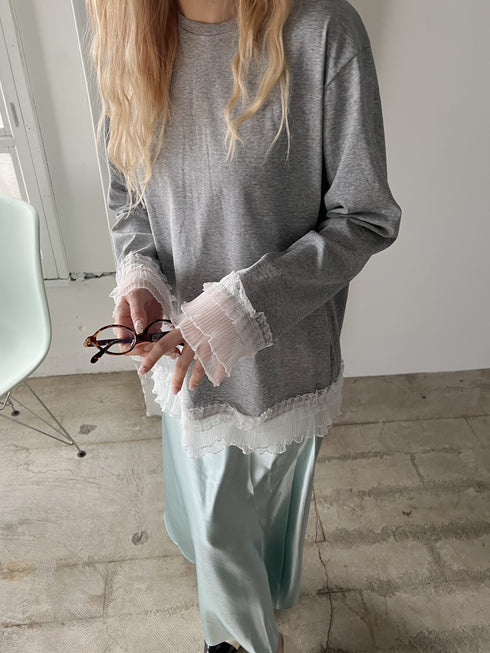 リボンラメサテンスカート | SL2251612 | グリーン